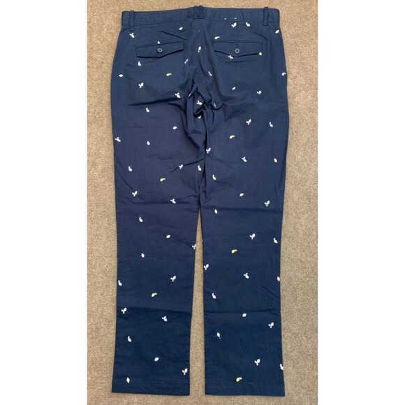Original Penguin Pants Mens 34x32 Slim Fit Chino Embroidered Navy Stretch Twill - Picture 2 of 8